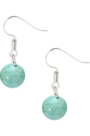 Bixorp Gems Edelstenen Oorbellen - Groene Dames Oorbellen met Kraaltjes - Edelsteen Oorhangers - Cadeau voor Meisjes & Vrouwen