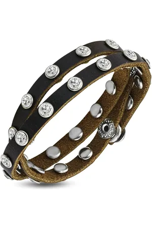 Amanto Armband Do Brown - Leer - Wikkel - 10mm - 20cm