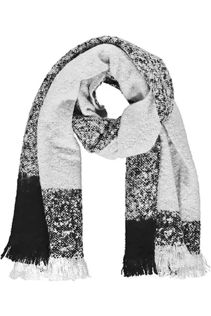 sarlini Dames Sjaals - | Lange knitted gebreide zachte dames Sjaal Cora | Offwhite