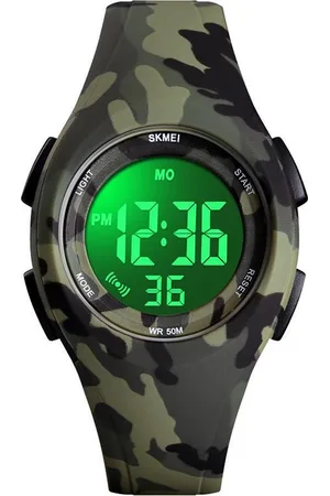 Skmei Kinderhorloge ??? Stopwatch ??? Waterdicht ??? Legergroen - Giftbox