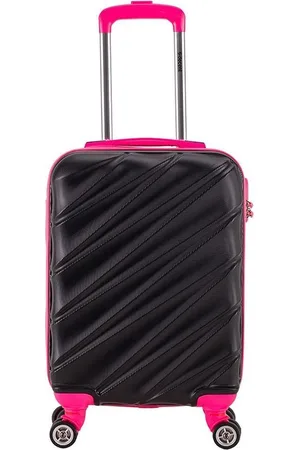 Decent Lumi Fix Handbagage Koffer - 55 cm - Black/Pink
