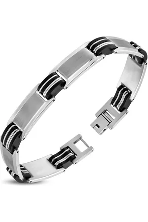 Amanto Armband Abram - 316L Staal - Rubber - 12mm - 22cm