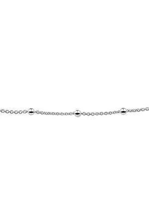 GLAMS Armband anker en bolletjes 3,0 mm - Zilver