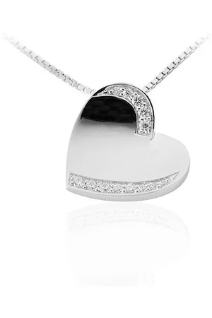Juwelier Emo Zilveren Ketting met hanger - Hart Ketting - 01113 - 42 CM