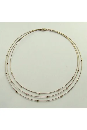 Christian Gouden choker met balletjes