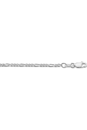 GLAMS Armband figaro 2,7 mm - Zilver