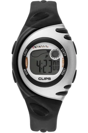 CLIPS 539-1002-84 Horloge - Rubber - Zwart - Ø 38.5 mm