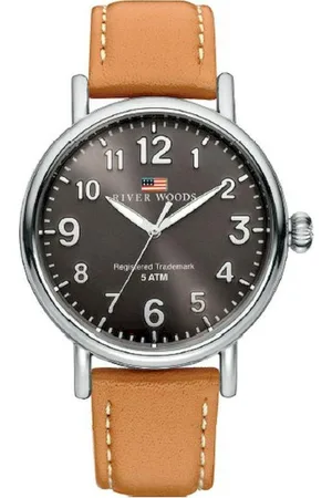 River Woods Sacramento RW420006 Horloge - Leer - Bruin - ?? 42 mm