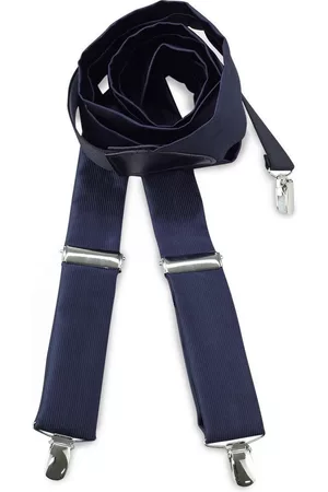 We Love Ties Bretels - 100% made in NL, polyester stof marineblauw
