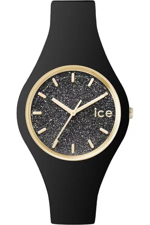 Ice-Watch Ice Watch IW001349 ICE glitter Horloge - Siliconen - Zwart - Ã˜ 34mm