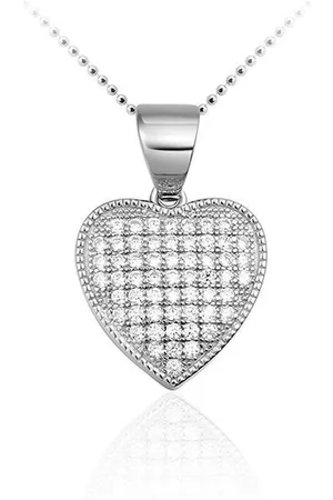 Juwelier Emo Zilveren Ketting met hanger - Hart Ketting - 01117 - LENGTE 42 CM