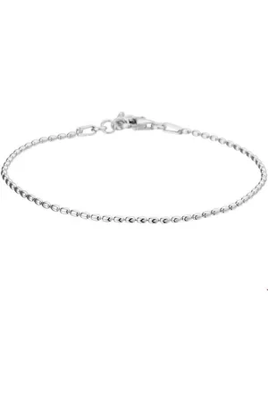 GLAMS Armband bolletjes 1,5 mm 17 + 2 cm - Zilver