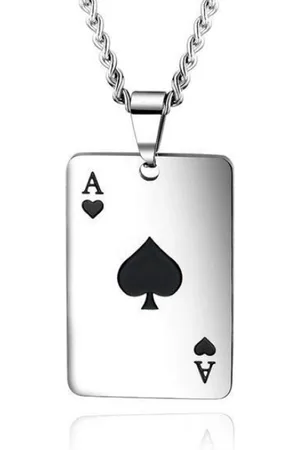 Mendes Zilverkleurige Cubaanse Schakelketting met Aas Hanger Zwart