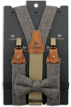 Sir Redman Bretels met strik - bretels combi pack Kealan Tweed