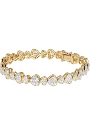 Bronzallure Tennis bracelet with Heart shape WSBZ01471Y.W