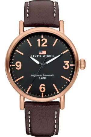River Woods Delaware RW420034 Horloge - Leer - Bruin - ?? 42 mm