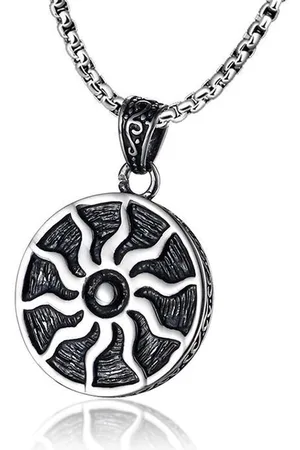 Mendes Heren ketting Edelstaal Apollo Zon Amulet
