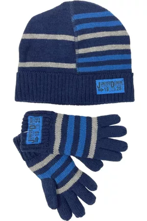Merkloos Winterset 2-delig - Junior Denim - Blauw - Maat 110/116