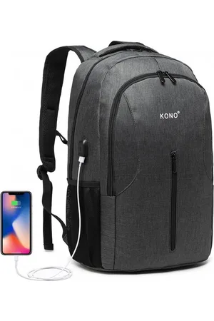 Kono Laptoptas inclusief USB Oplaadstation - 21 L Rugtas - Unisex