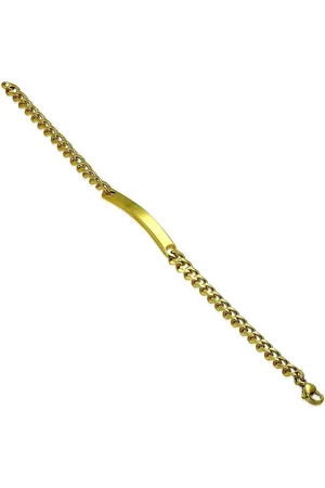 Amanto Armband Eva - 316L Staal PVD - Graveer - 5mm - 18cm
