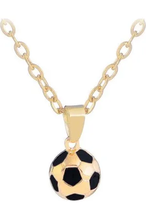Fashion Favorite Ketting met Voetbal Hanger - - 45 + 5 cm