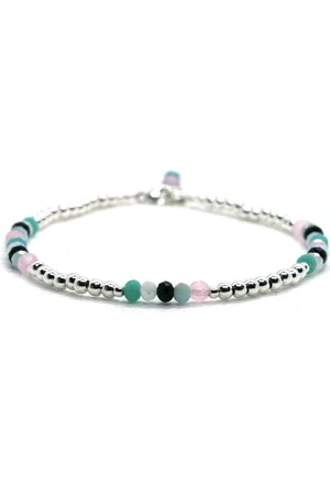 Heaven Eleven Dames - Enkelbandjes - zilver 925 - COLOR - 3,5mm - 25 cm