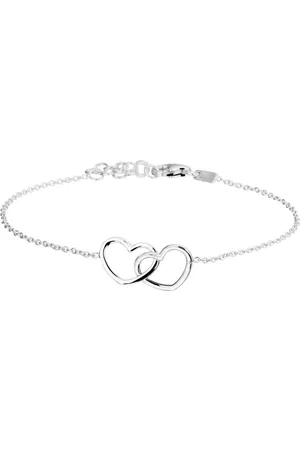 GLAMS Armband hart 1,2 mm 16 + 3 cm - Zilver