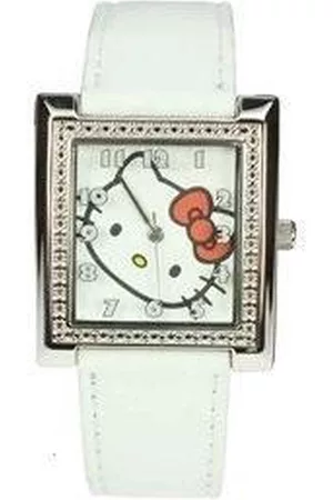 Hello Kitty Horloge Vierkant Wit