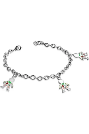 Amanto Armband Chafik - 316L Staal - Bedel - Popje - 18cm