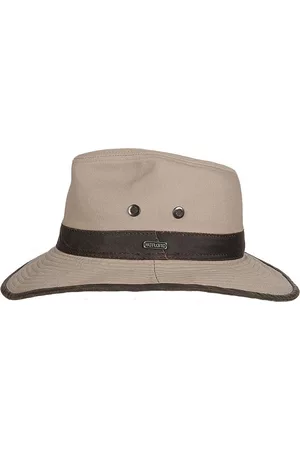 Hatland UV Fedora hoed voor heren - Randson - Beige - maat M (57CM)
