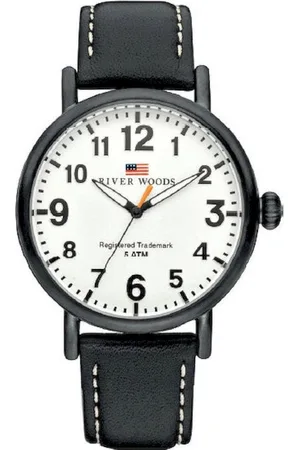 River Woods Sacramento RW420008 Horloge - Leer - Zwart - ?? 42 mm
