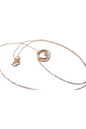 Christian Wit gouden ketting met cirkel hanger