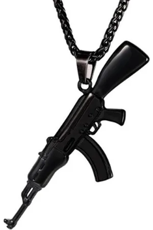 Mendes Heren ketting - Kettinghanger - - AK47 - Edelstaal