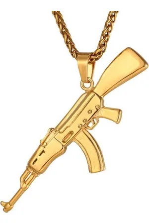Mendes Heren ketting - Kettinghanger - - AK47 - Edelstaal