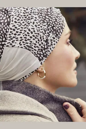 CHRISTINE Amia turban printed - chemo mutsje