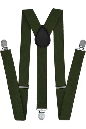 Fako Fashion Bretels - Effen - 100cm - Army Groen