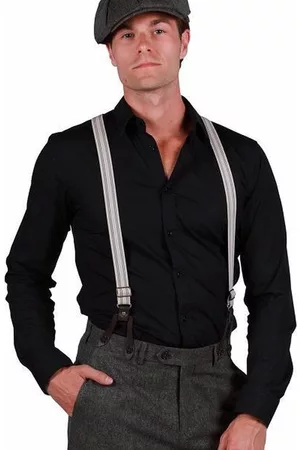 Thetru Collection Bretels peaky blinders ecru- bruin