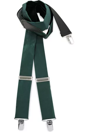 We Love Ties Heren Accessoire bretels - Bretels - 100% made in NL, polyester stof flessengroen