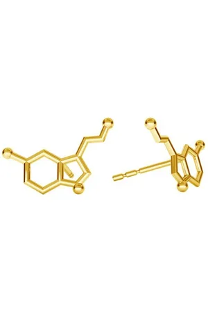 ARLIZI 2184 Oorbellen serotonine oorstekers - verguld