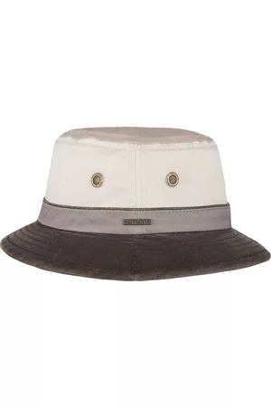 Hatland UV Bucket hoed voor heren - Yasser - Gebroken wit - maat XL (61CM)
