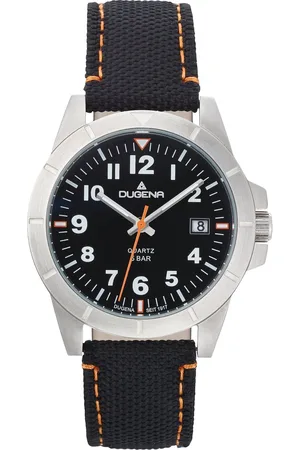 DUGENA Jungen-Uren Analoog Quarz One Size Zilver Zwart 32019402