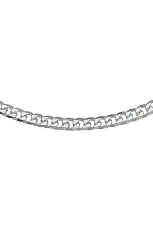 Juwelier Emo Gourmet Ketting 925 - Gerhodineerd - Breedte 6mm - Lengte 45CM