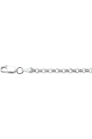 Juwelier Emo Jasseron Ketting 925 - Gerhodineerd - 3 mm breed - 45 cm