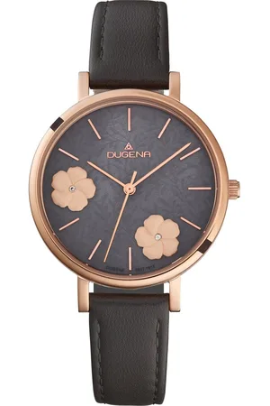 DUGENA Meisjes-Uren Analoog Quarz One Size Rosé Goud / Zwart 32019403