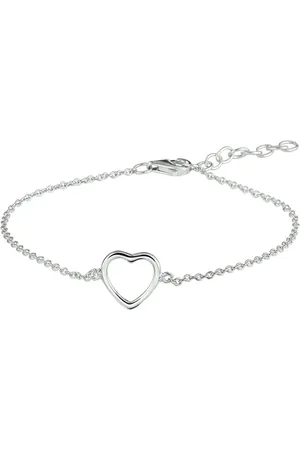 Cataleya Jewels Zilveren armband hart 2,0 mm 17 + 2 cm