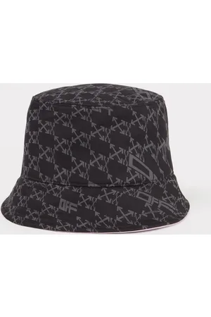 OFF-WHITE Off-White Warped bucket hoed - / Grijs - Paars binnenin - One Size (58cm omtrek)