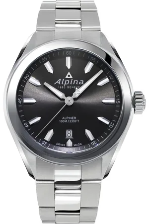 Alpina Alpiner AL-240GS4E6B Horloge - Staal - Zilverkleurig - Ø 42 mm