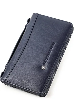 Contacts Leren portemonnee heren leer - portefeuille heren - mannen cadeautjes cadeau voor man - portemonnee heren pasjes houder - Top kwaliteit Leer
