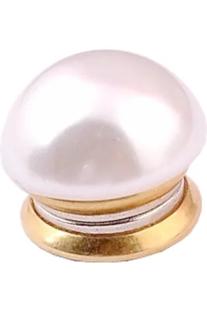 Fako Bijoux® Magneet Broche Mini - Magneetbroche - Parel Rond - Magnetische Broche - Hoofddoek Magneet - Sjaal - Hijab - Abaya - Ø 14mm