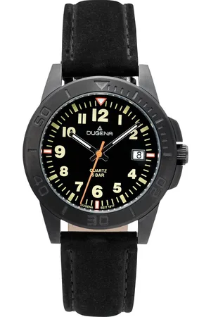 DUGENA Jungen-Uren Analoog Quarz One Size Grijs Zwart 32019402
